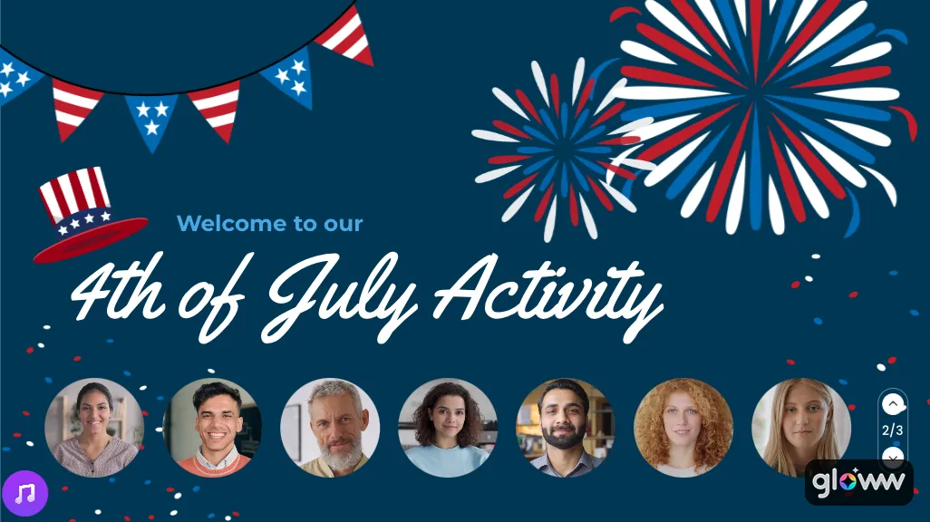 4th of July activity welcome