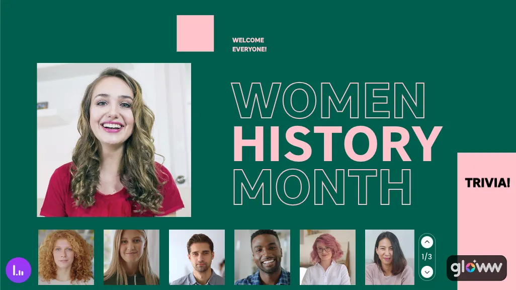Women's history month trivia welcome