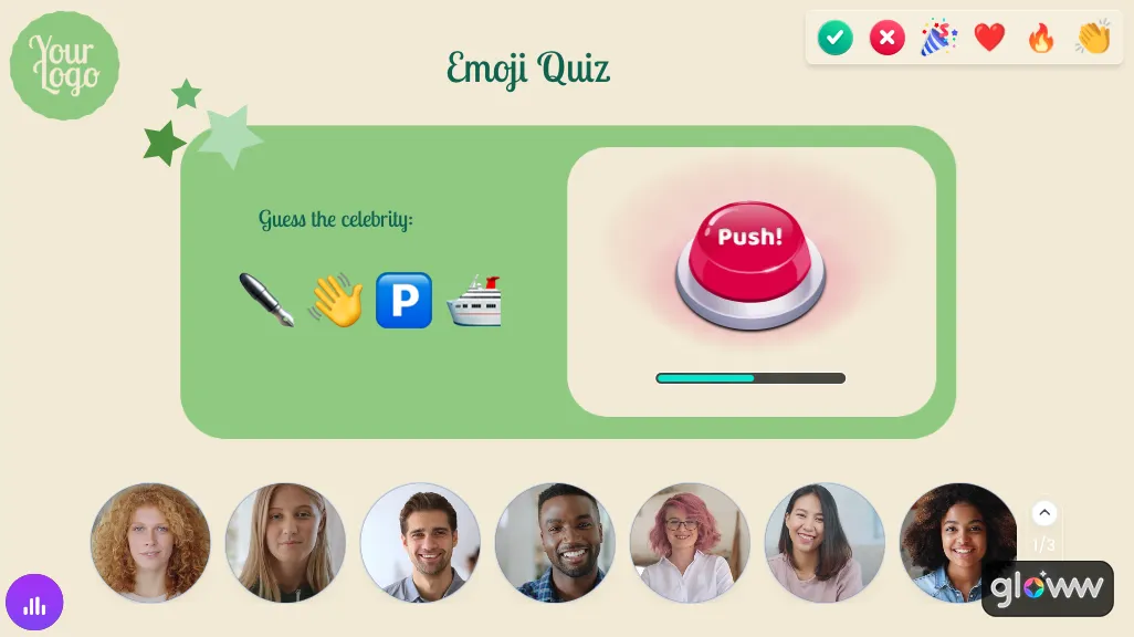 virtual team activity emoji quiz